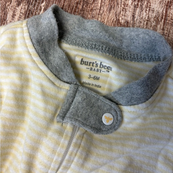 Burt’s Bees Baby Zipper Footie Pajama, 3-6 Months - Picture 3 of 3